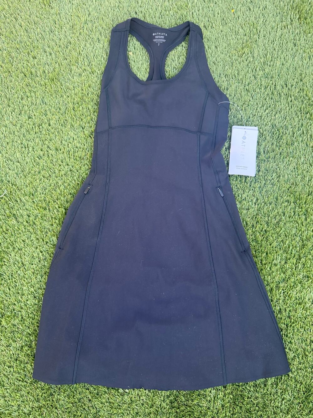 NEW Athleta Levitate Dress Black Women's Sz S Tennis Golf Athletic NWT
